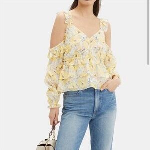 Intermix Yellow Blouse